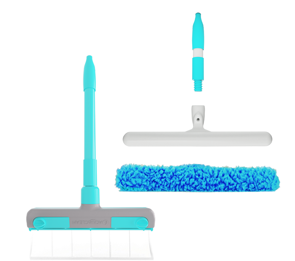Aquaclean Squeegee - Professional window cleaning kit – Viatek Consumer  Products Group, Inc